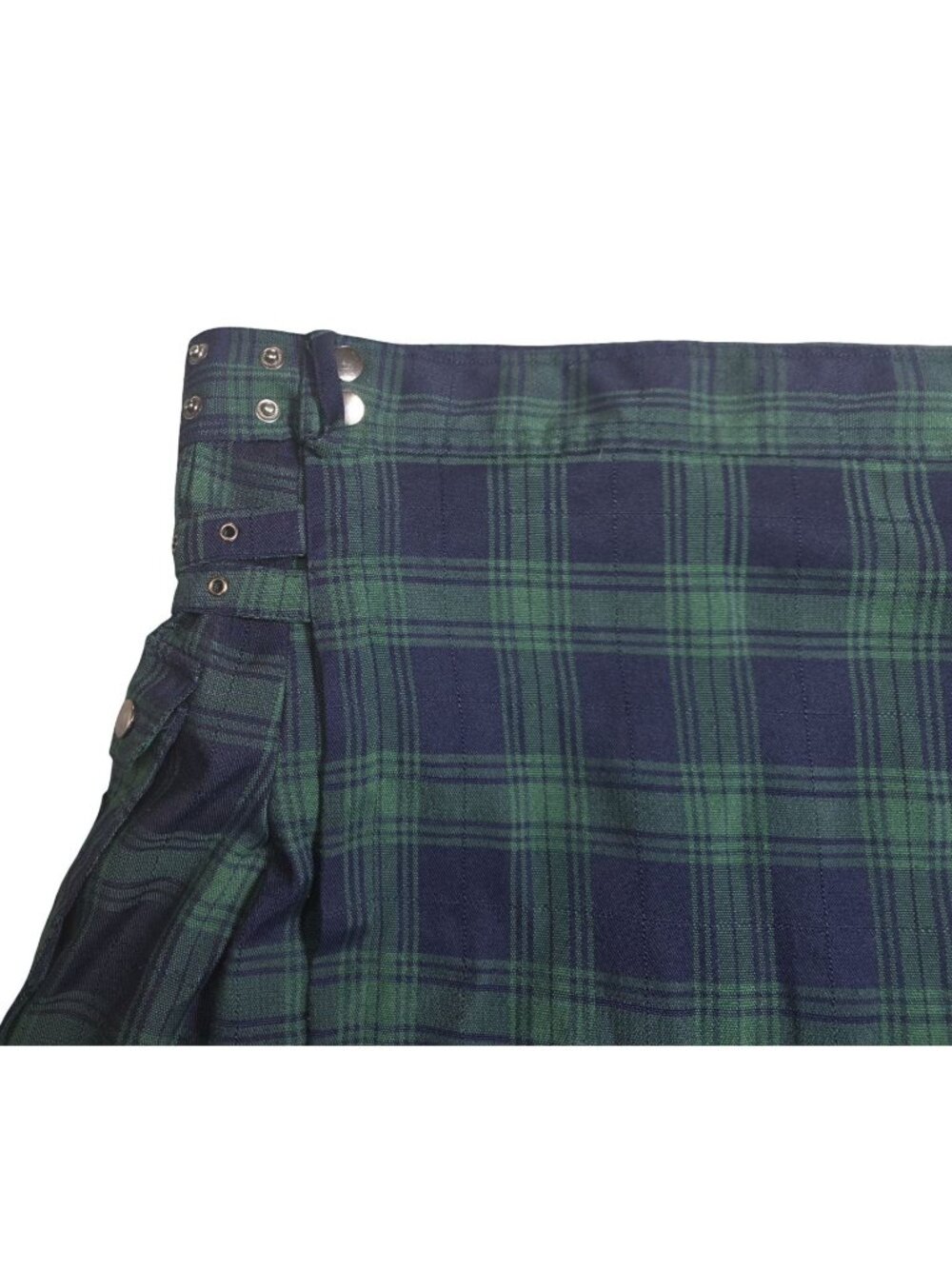 Men's - Scarlet Darkness Plaid Tartan Utility Kilt, Size Medium - Picture 2 of 8